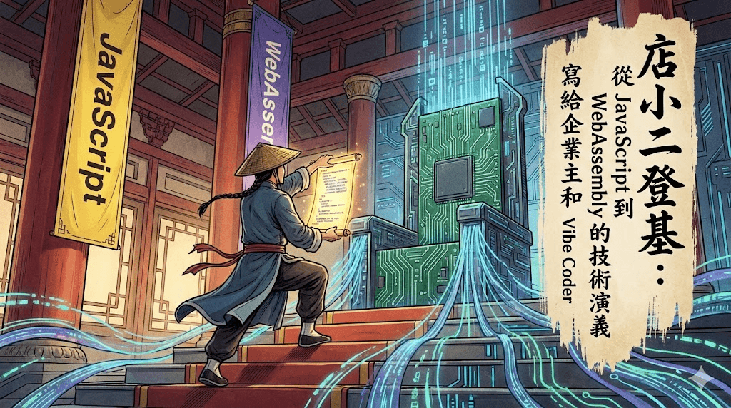 這是一場奇蹟可以繼續演下去的宮廷武俠故事，從 JavaScript 到 WebAssembly