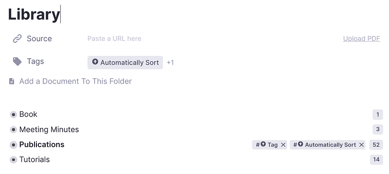 在 RemNote 裡,引用也是種標籤,我把標籤這招拿來建立我的參考資料庫,方法是我開一個資料夾叫 “Library”,把所有需要參考的放在下面,以後好查詢。
